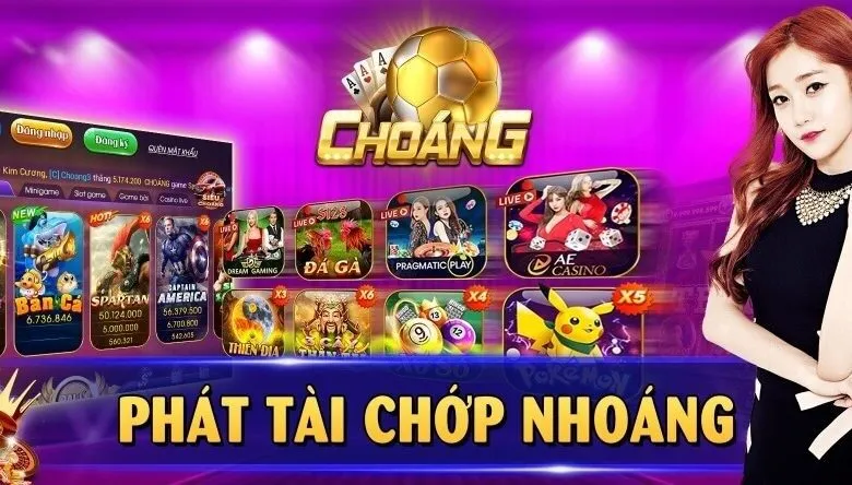 Choáng Club – Thế giới game bài đổi thưởng hấp dẫn và đáng tin cậy